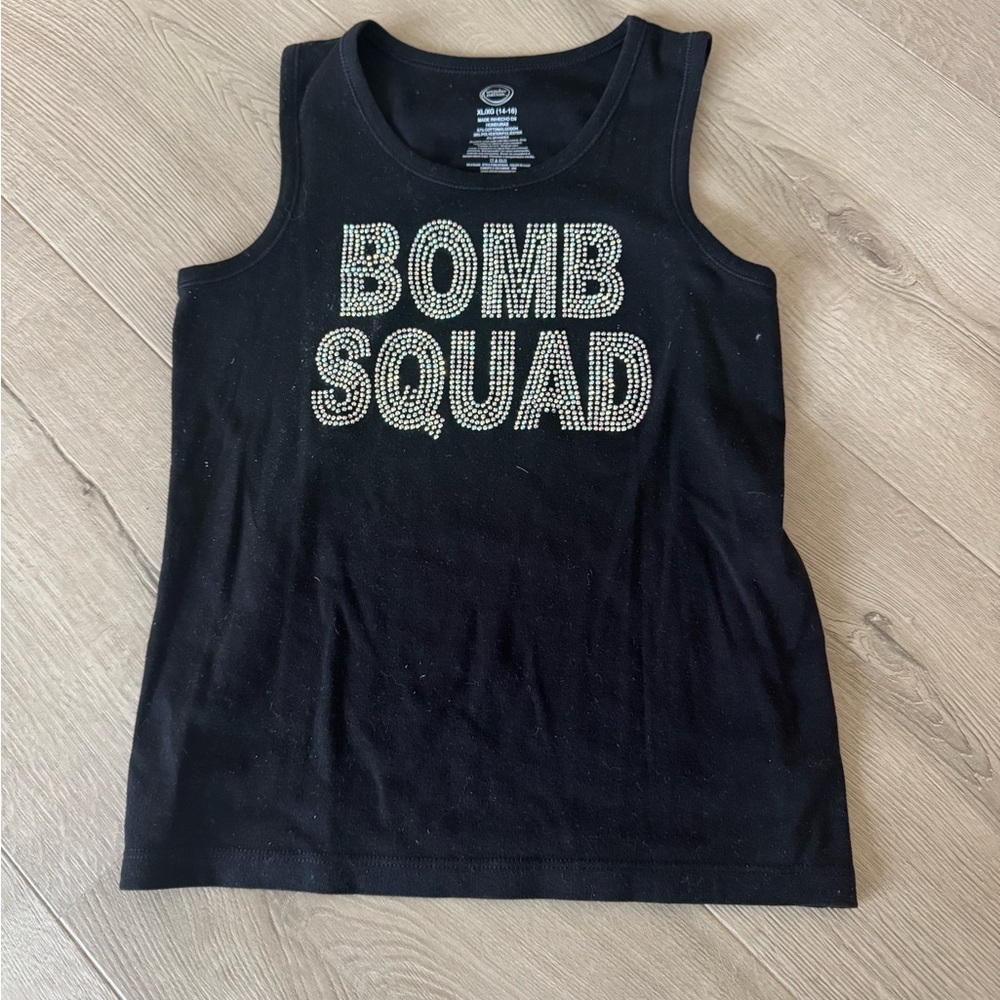 cheer extreme c4 bombsqaud rhinestone tank
